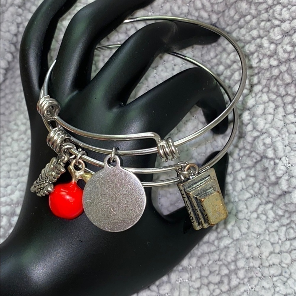 “teacher’’ stainless steel charm bracelets